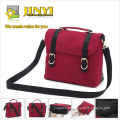 2013 red suede messager bag unisex tote bag with picture pockets